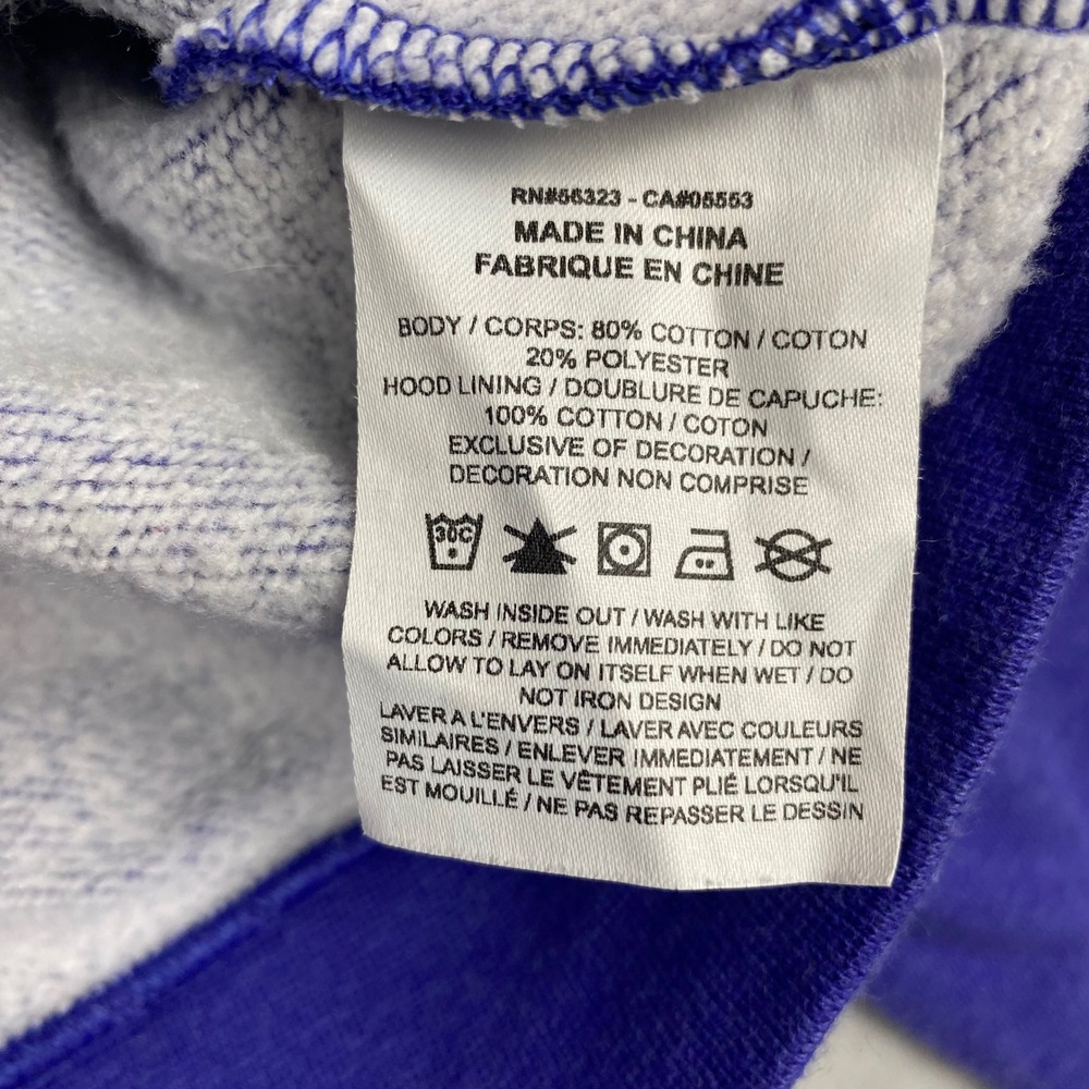Nike Sportswear Essential Women Cropped Hoodie Purple Futura Logo XL 0461 - Picture 5 of 8